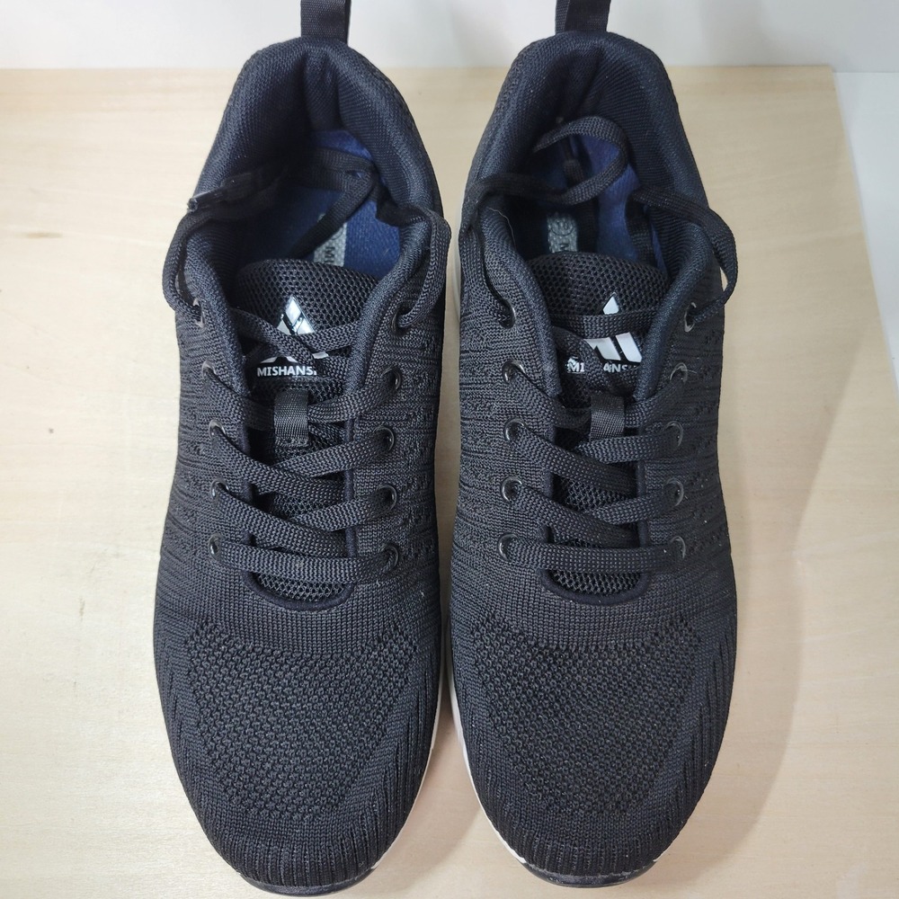 Mishansha‎ Black Running Shoes Sneakers Athletic Comfort Walking - Size 10
